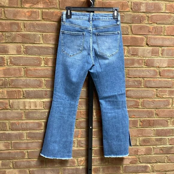 Lovervet by Vervet High Rise Crop Side Slit Jeans Size 25 NEW - Picture 4 of 8